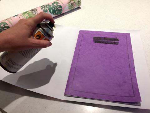 step3-spray-book-with-adhesive