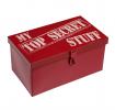 Red Metal Box Top Secret
