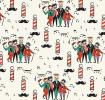 5 Sheets Of Barber Shop Wrapping Paper