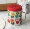 Mid Century Poppy Flour Shaker