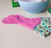Pink Rambling Rose Washing Up Gloves