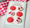 Red Fabric Buttons