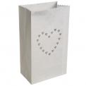 Pack Of 10 Heart Paper Lanterns