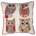 Patchwork Owls Cushion