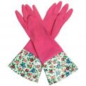 Pink Rambling Rose Washing Up Gloves