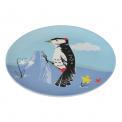 Melamine Plate Woodpecker