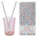 Pack Of 25 Forget Me Not Paper Straws
