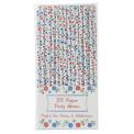 Pack Of 25 Forget Me Not Paper Straws