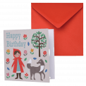 Red Riding Hood Birthday Card