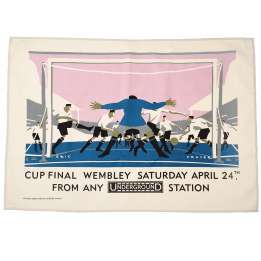 Cotton tea towel - TfL Vintage Poster "Cup Final"