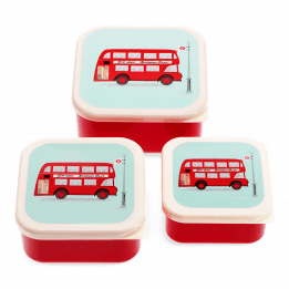 Snack boxes (set of 3) - TfL Routemaster Bus