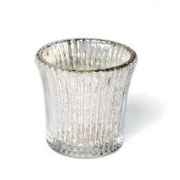 Fluted Antique Glass Tealight Holder