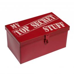 Red Metal Box Top Secret