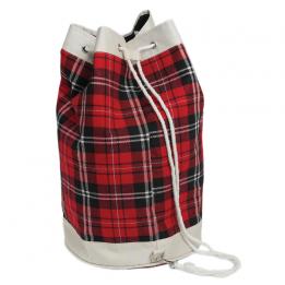 Red Tartan Duffle Bag