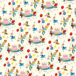 5 Sheets Of Vintage Birthday Wrapping Paper