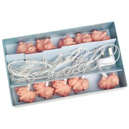 Little Piggies Party Lights With British Standard 3 Pin Plug