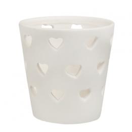 Hearts Ceramic Tealight Holder