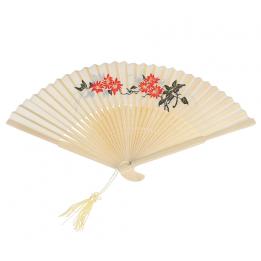 Ivory Chinese Bamboo Folding Fan