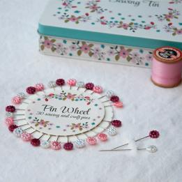 Rose Hip Design Sewing Pin Wheel