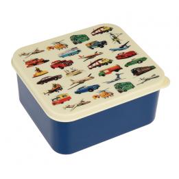 Blue Vintage Transport Lunch Box