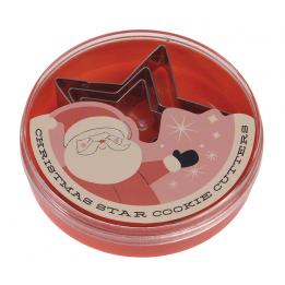 Set Of 3 Christmas Star Cookie Cutters
