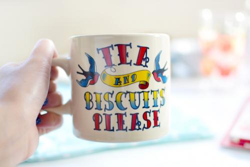 dotcomgiftshop tea and biscuits please mug