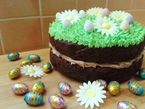 Claire's double chocolate Easter cake