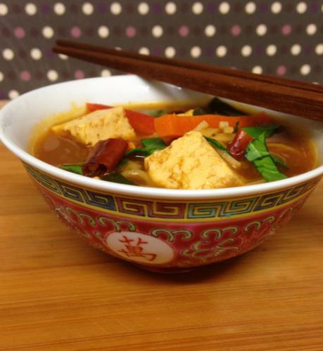 Tofu noodle broth