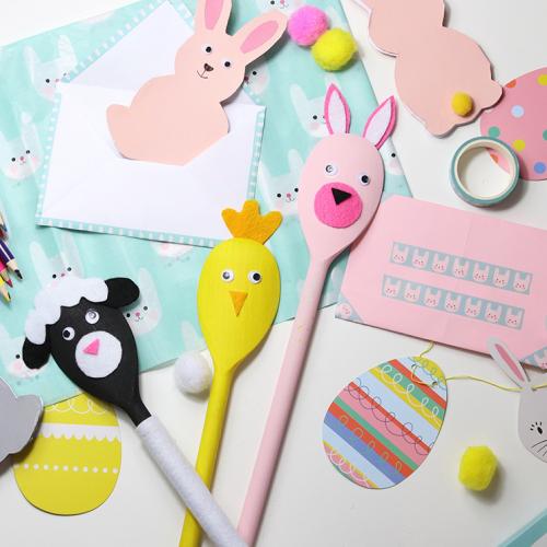 Easter puppets and bunny cards