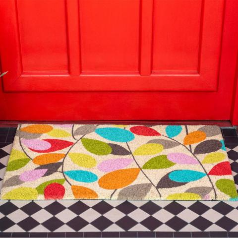 Vintage Ivy coir doormat