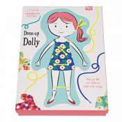 Cardboard Learn To Stitch Activity - Dress-up dolly