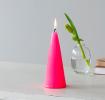Small cone candle - Bright Pink