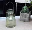 Green Mason Jar Tealight Holder