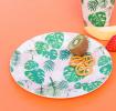Tropical Palm Bamboo Side Plate