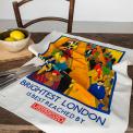 Cotton tea towel - TfL Vintage Poster "Brightest London"
