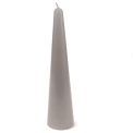 Tall cone candle - Light grey