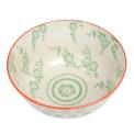Large Japanese Bowl Green Blossoms