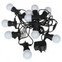 String Of 10 White Cafe Festoon Lights With Bs 3 Pin Plug