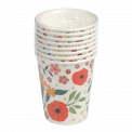 Set Of 8 Summer Meadow Tea Party Paper Cups