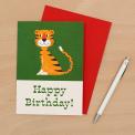 Animal Park Tiger Birthday Card
