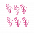 Flamingo Paper Clips (set Of 6)
