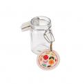 Small Mid Century Poppy Glass Jar
