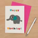 Happy Birthday Elephant Card