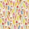 Ice Cream Friends Wrapping Paper (5 Sheets)