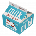 Memo Pads In "Milk" Carton
