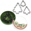 Set Of 3 Christmas Tree Cookie Cutters
