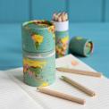 Set Of 36 World Map Colouring Pencils