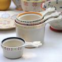 Set Of 4 Stoneware Measuring Cups
