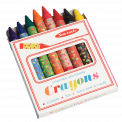 Set Of 8 Large Colourful Crayons