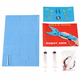 Robot arm kit components unpacked